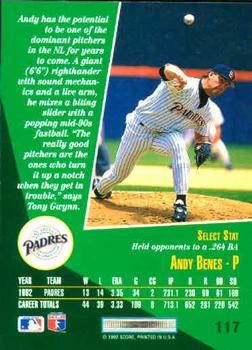 Andy Benes  baseball card collectible - Main Image 2