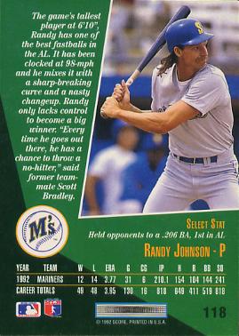 Randy Johnson  baseball card collectible - Main Image 2