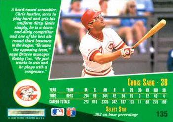 Chris Sabo  baseball card collectible - Main Image 2