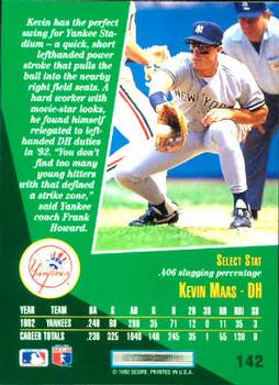 Kevin Maas  baseball card collectible - Main Image 2