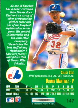 Dennis Martinez  baseball card collectible - Main Image 2