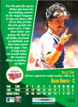 Brian Harper  baseball card collectible - Main Image 2