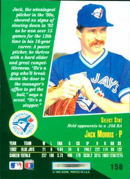 Jack Morris  baseball card collectible - Main Image 2