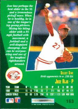 Jose Rijo  baseball card collectible - Main Image 2