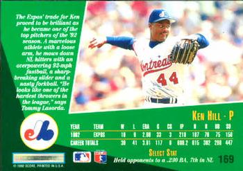 Ken Hill  baseball card collectible - Main Image 2