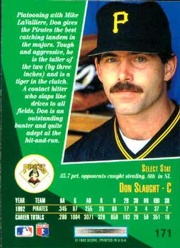 Don Slaught  baseball card collectible - Main Image 2