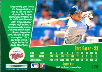 Greg Gagne  baseball card collectible - Main Image 2