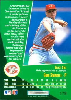 Greg Swindell  baseball card collectible - Main Image 2