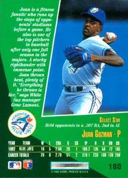 Juan Guzman  baseball card collectible - Main Image 2