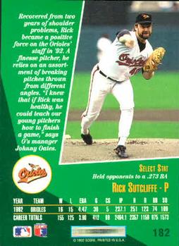 Rick Sutcliffe  baseball card collectible - Main Image 2