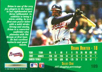 Brian Hunter  baseball card collectible - Main Image 2