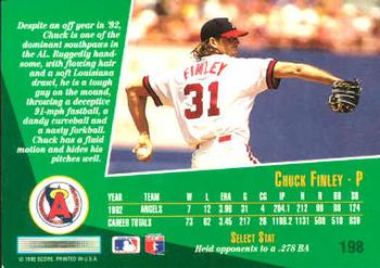 Chuck Finley  baseball card collectible - Main Image 2
