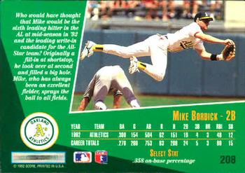 Mike Bordick  baseball card collectible - Main Image 2