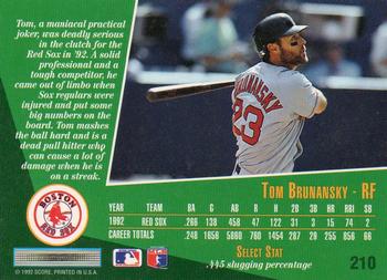 Tom Brunansky  baseball card collectible - Main Image 2