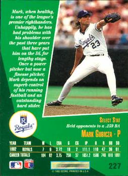 Mark Gubicza  baseball card collectible - Main Image 2