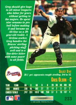 Greg Olson  baseball card collectible - Main Image 2