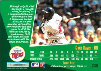 Chili Davis  baseball card collectible - Main Image 2