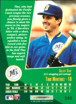 Tino Martinez  baseball card collectible - Main Image 2