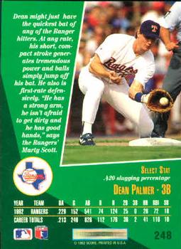 Dean Palmer  baseball card collectible - Main Image 2