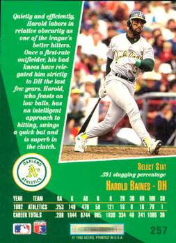 Harold Baines  baseball card collectible - Main Image 2