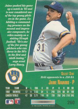 Jaime Navarro  baseball card collectible - Main Image 2