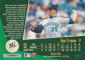 Dave Fleming  baseball card collectible - Main Image 2