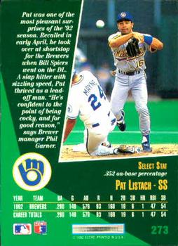 Pat Listach  baseball card collectible - Main Image 2