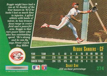 Reggie Sanders  baseball card collectible - Main Image 2