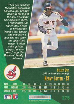 Kenny Lofton  baseball card collectible - Main Image 2