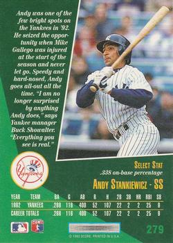 Andy Stankiewicz  baseball card collectible - Main Image 2