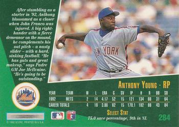 Anthony Young  baseball card collectible - Main Image 2