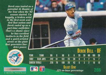 Derek Bell  baseball card collectible - Main Image 2