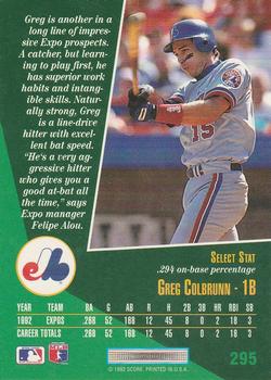 Greg Colbrunn  baseball card collectible - Main Image 2