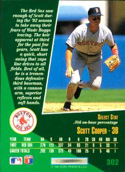 Scott Cooper  baseball card collectible - Main Image 2