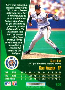 Kurt Knudsen  baseball card collectible - Main Image 2