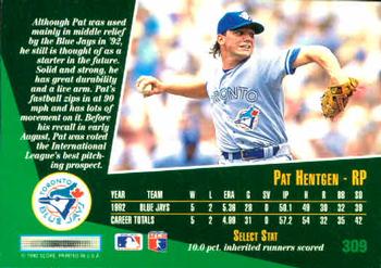 Pat Hentgen  baseball card collectible - Main Image 2