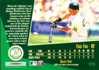 Eric Fox  baseball card collectible - Main Image 2