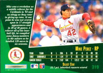 Mike Perez  baseball card collectible - Main Image 2