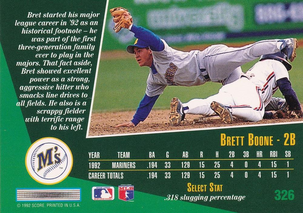 Bret Boone  baseball card collectible - Main Image 2
