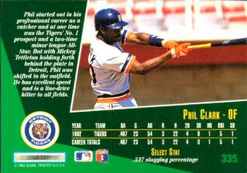 Phil Clark  baseball card collectible - Main Image 2