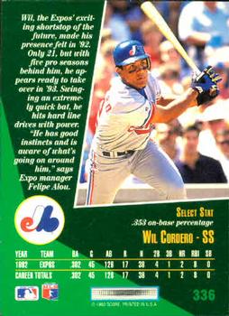 Wil Cordero  baseball card collectible - Main Image 2