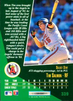 Tim Salmon  baseball card collectible - Main Image 2