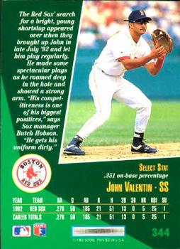 John Valentin  baseball card collectible - Main Image 2