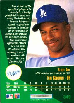 Tom Goodwin  baseball card collectible - Main Image 2