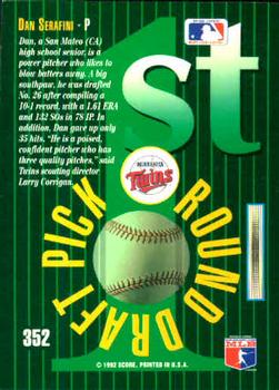 Dan Serafini  baseball card collectible - Main Image 2