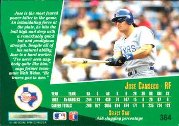 Jose Canseco  baseball card collectible - Main Image 2