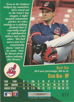 Steve Olin  baseball card collectible - Main Image 2
