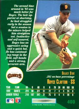 Royce Clayton  baseball card collectible - Main Image 2