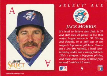 Jack Morris  baseball card collectible - Main Image 2