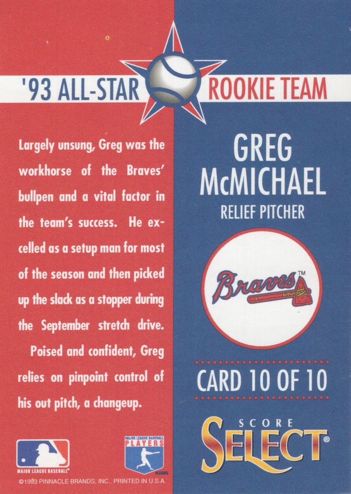 Greg McMichael  baseball card collectible - Main Image 2